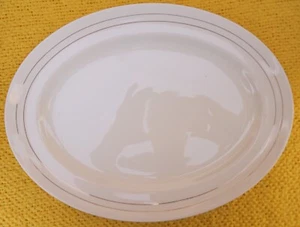 Vintage Johnson Brothers Pareek Serving Platter With 2 Gold Lines - Picture 1 of 6