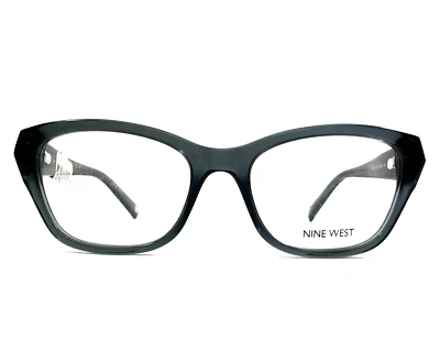 Nine West Eyeglasses Frames NW5115 029 Dark Gray Square Full Rim 52-18-135 - Image 1 of 4