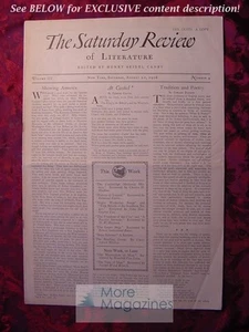 RARE SATURDAY REVIEW August 21 1926 PADRIAC COLUM EDNA FERBER ERICH POSSELT - Picture 1 of 1