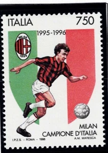 Italy 1996 MNH Sc 2102. AC Milan 1995-96 Football champions - Picture 1 of 1