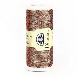 DMC DIAMANT METALLIC EMBROIDERY THREAD NO. D301 35 METER SPOOL COPPER - Picture 1 of 3
