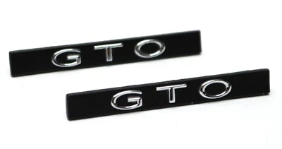 NUEVO Par de molduras emblema panel puerta/para Pontiac GTO 1973 HECHO EN EE. UU. 9622422 Foto 1 de 4