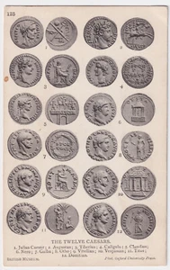 NUMISMATICS ANCIENT COINS THE TWELVE CAESARS BRITISH MUSEUM CIRCA 1910 - Picture 1 of 2