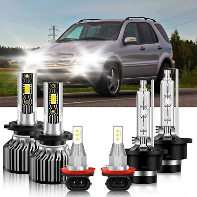 For Mercedes-Benz ML55 AMG 2002-2003 LED Headlight High&Low Beam Fog Light Bulb - Image 1 of 4