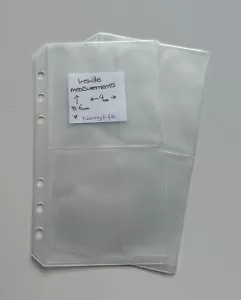 Filofax Personal Organiser - 2x Handy Clear Plastic Wallets with 2 Pockets - Picture 1 of 5