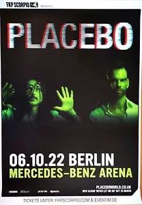 PLACEBO 2022 BERLIN - orig. Concert Poster - Konzert Plakat - DIN A1 - Bild 1 von 1
