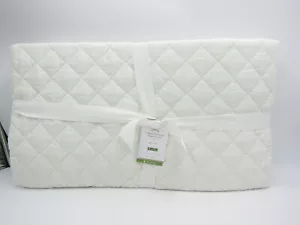 Pottery Barn Belgian Flax Linen Diamond Twin Quilt Classic Ivory #9997Y - Bild 1 von 5