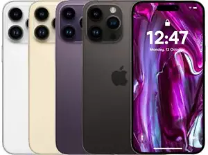 Apple iPhone 14 Pro Max - 128 GB - Excellent Purple Gold Black Silver (Unlocked) - Picture 1 of 14