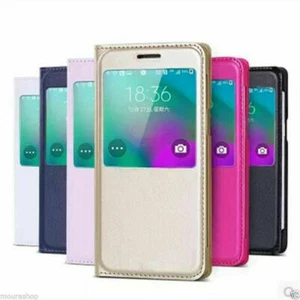 Custodia a libro Slim Flip Cover con Finestra S-View Samsung a5 2016 A510F A510 - Foto 1 di 4