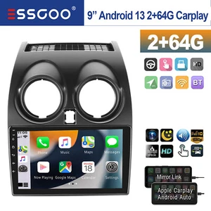 Android 14 64GB Autoradio Carplay GPS Navi WIFI Für Nissan Qashqai J10 2007-2015 - Bild 1 von 14