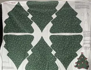 vintage VIP Cranston Print Holly Tree Fabric Panel cut out Christmas Centerpiece - Picture 1 of 7