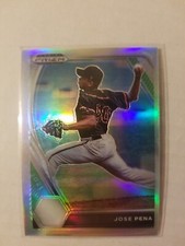 2021 Panini Prizm Draft Picks Silver Prizm Baseball Card - Jose Pena #PDP175 