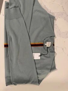 Jersey Paul Smith Talla S Hombre Gris/Azul 100% Lana Merino - Imagen 1 de 4