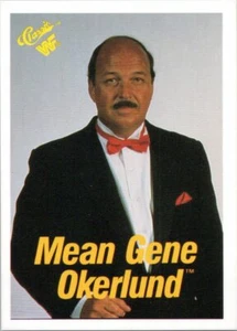 Mean Gene Okerlund Announcer #51 1990 Classic WWF Wrestling Card - Picture 1 of 2