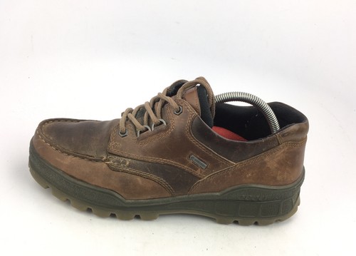 Stivali da trekking bassi Ecco Track II TPU marrone pelle GoreTex l uomo 43 US 9 9 5