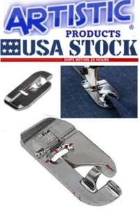 Nähfuß 9mm flach gefällt # 4131855-45 Snap On passend Husqvarna Viking Gruppe 1-7 - Bild 1 von 2