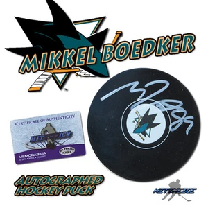 MIKKEL BOEDKER Signed SAN JOSE SHARKS Puck w/COA - "NEW" #3 - Picture 1 of 1