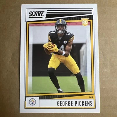 2022 Panini Score Football NFL #383 George Pickens Base RC Rookie Card Steelers - Image 1 of 2
