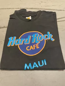 T-shirt Hard Rock Cafe Maui vintage XL sbiadita punto singolo USA - Foto 1 di 5