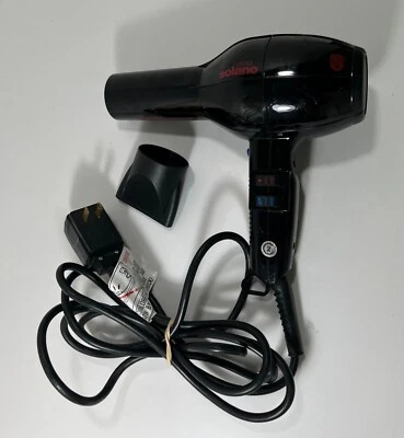 Secador de pelo cerámico ligero Solano Vero Rosso 1600W ITALIA - probado y funciona Foto 1 de 4