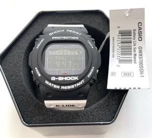 CASIO G-SHOCK G-LIDE GWX5700SSN-1 Men's Wristwatch Solar White Band NEW/// - Picture 1 of 2