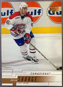 2000-01 Upper Deck #93 Brian Savage Montreal Canadiens - Picture 1 of 1