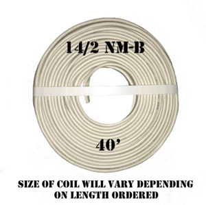 Cable eléctrico ""Romex®"" 14/2 casi nuevo-b x 40' Southwire - Imagen 1 de 2