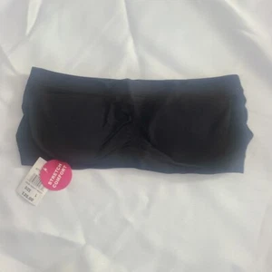 Maidenform Girl's Size Large Black Seam Free Padded Bandeau Bra H4310 NWT - Picture 1 of 3