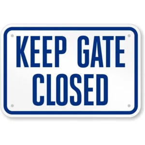 Letrero resistente a la intemperie de aluminio para piscina cerrada California Keep Gate p1227 - Imagen 1 de 1