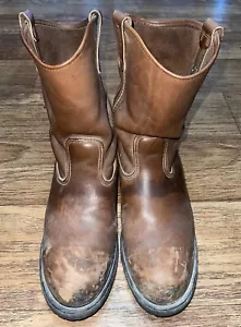 Red Wing Pecos Leather Steel Toe Work Boots Men's Sz 11.5 3E Made in USA. - Picture 1 of 10