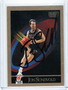 1990-91 SkyBox #153 Jon Sundvold Autogramm - Bild 1 von 2