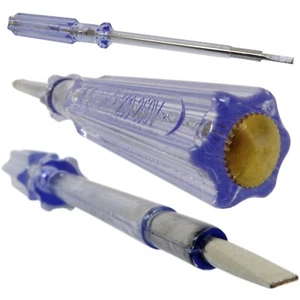 Electrical Mains Tester Screwdriver 7 Inch Insulated 190 x 3.5mm Voltage Test - Picture 1 of 16