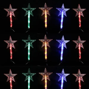 20 Pack SOLAR Star Path Lights LED Multi Colour Outdoor Christmas Xmas AU Stock - Picture 1 of 3