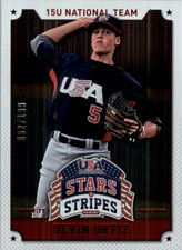 2015 USA Baseball Stars and Stripes Longevity Ruby #32 Devin Ortiz /199