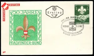Cover Austria, 1962. Wien. 50 Jahre Pfadfinder Bunt. First Day - Picture 1 of 2