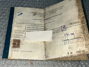 LIBRETTO AUTOMOBILE  FIAT 100 GC (850 COUPE’)-1966 - Foto 1 di 13