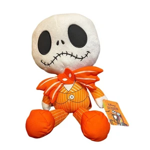 Disney Jack Skellington Plush The Nightmare Before Christmas Orange Stripe - Picture 1 of 3