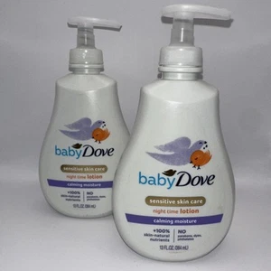 Baby Dove 2-teiliges Set Empfindliche Hautpflege Nachtwäsche Beruhigende Feuchtigkeit 13oz (x2) - Bild 1 von 3