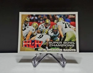 DREW BREES 2010 Topps #346 Super Bowl Champions New Orleans Saints NFL Football  - Bild 1 von 2