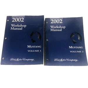 Ford Mustang 2002 OEM Volume 1 & 2 Workshop Service Manual Books PB - Picture 1 of 18