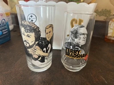 老式 Steelers 玻璃批量 Terry Bradshaw Blount Ham 麦当劳 EatnPark — 第 1/3 张图片