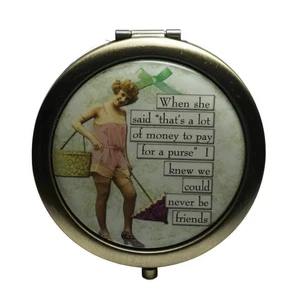 When she said "that's.. Compact Mirror, Purse Mirror, Pocket Mirror, Handbag - Picture 1 of 3