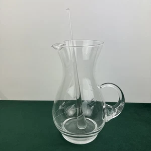 Princess House Heritage Crystal Pitcher 10 in tall, 4 1/2 inches width Etched - Picture 1 of 19
