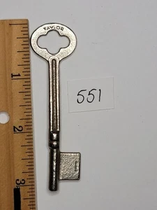 Antiker ungeschnittener deutscher Taylor Rohling massiver Laufschlüssel 551 - Bild 1 von 3