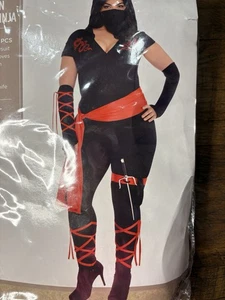 Dragon Fighter Ninja Kostüm Halloween Übergröße 18-20 Damen - Bild 1 von 3