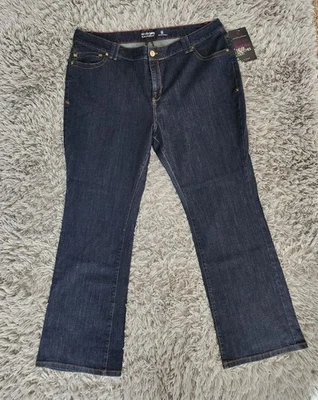Lane Bryant Jeans Womens Bootcut Size 24 Blue Highrise Genius Fit Stretch Comfy - Image 1 of 4
