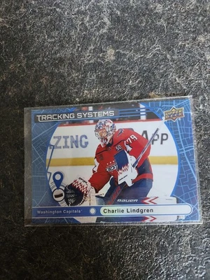 2025-26 Upper Deck Series 1 Tracking System Charlie Lindgren Card# TS-27 - Image 1 of 2