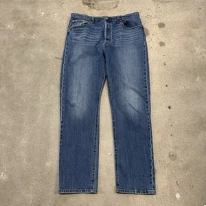 Jeans Levis 501 XX uomo 34x32 blu denim premium dritto grande bottone E mosca - Foto 1 di 8