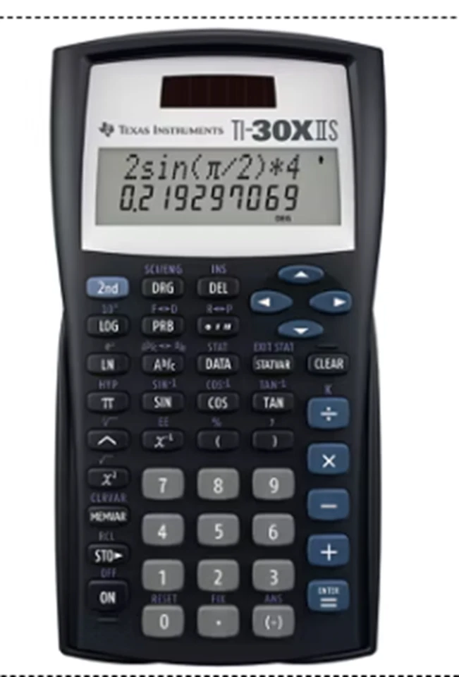 Texas Instruments TI-30X iis Calculator, Navy Blue - Image 1 of 1