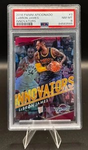 2016-2017 Panini Aficionado #3 LeBron James Innovators CASE HIT PSA 8 POP 1 RARE - Picture 1 of 2